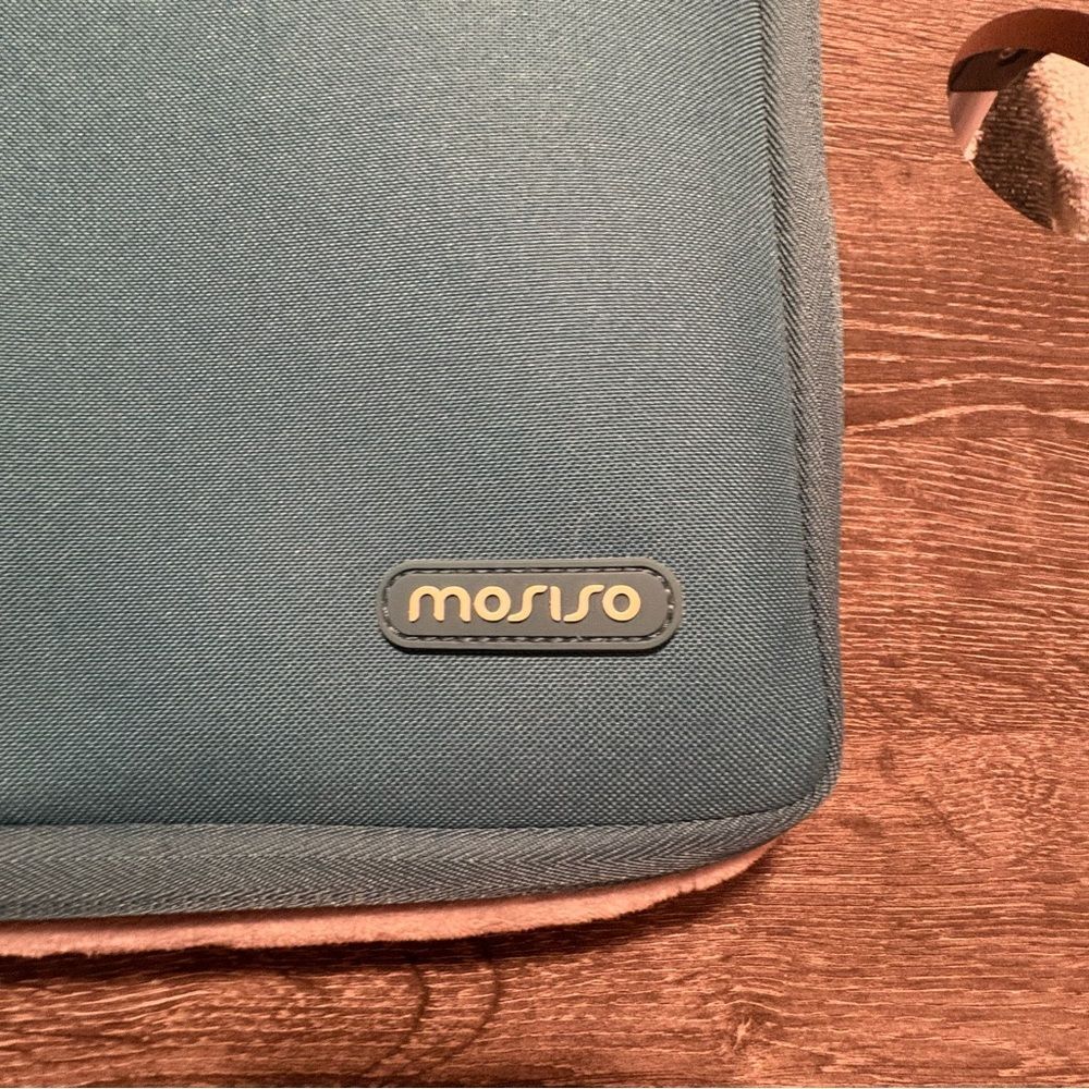 Mosiso 13” Laptop/Tablet Case Zip-Around Sleeve Teal Carry Handle EUC - Picture 7 of 7